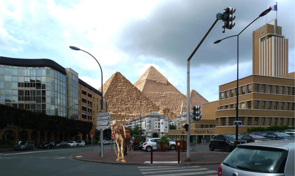 Patrimoine mondial. Sauvegarde des grands sites architecturaux: All Giza Pyramids à Cachan © Philippe Mignon