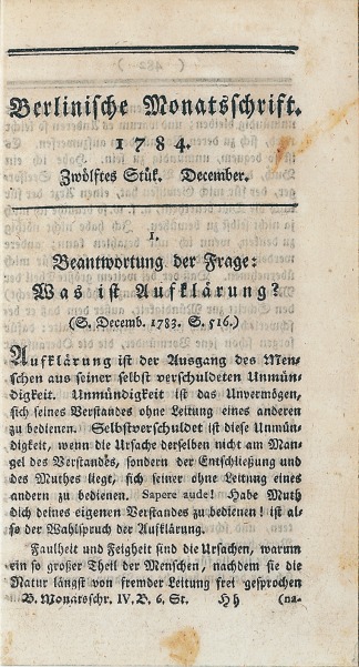 Berlinische Monatsschift (1784)