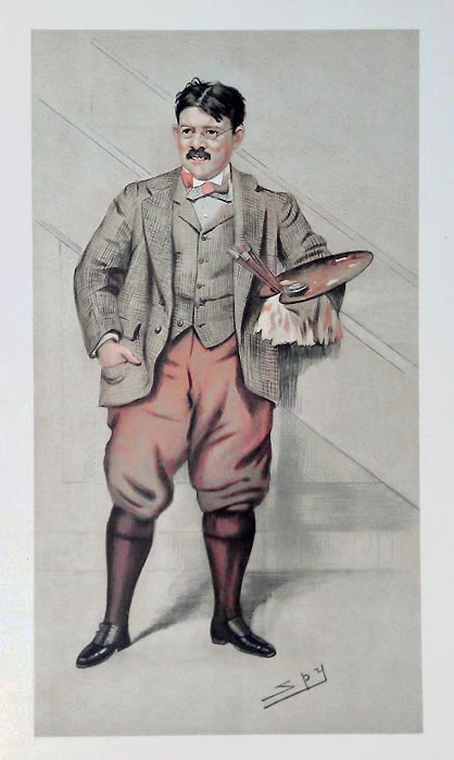 Edwin Abbey par Leslie Ward, 1898