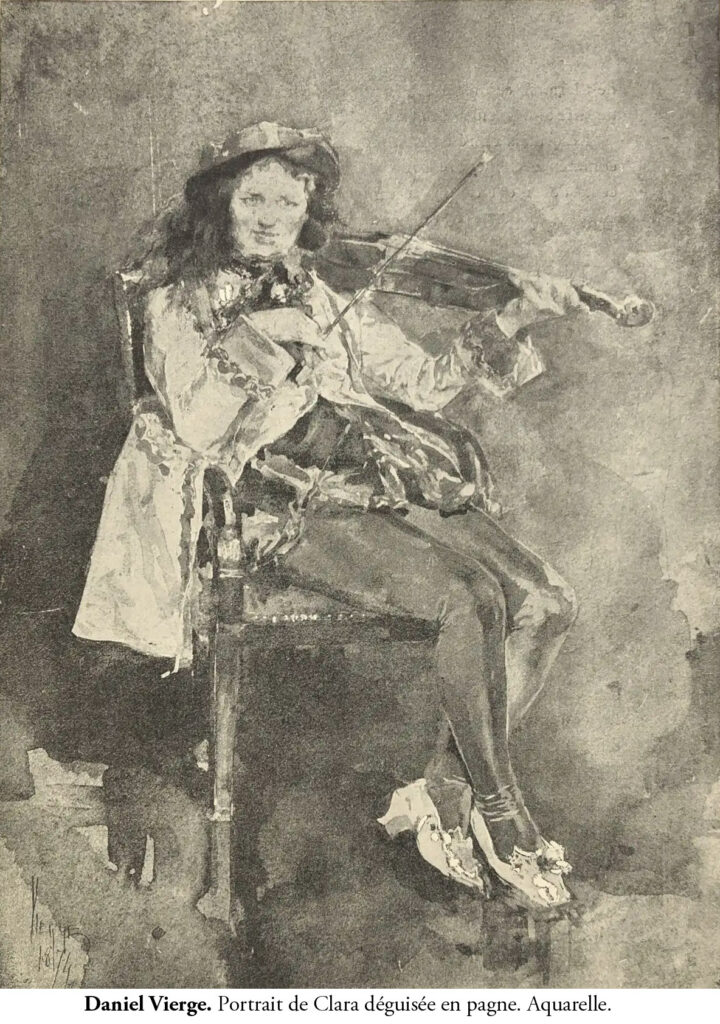 Daniel Vierge. Portrait de Clara