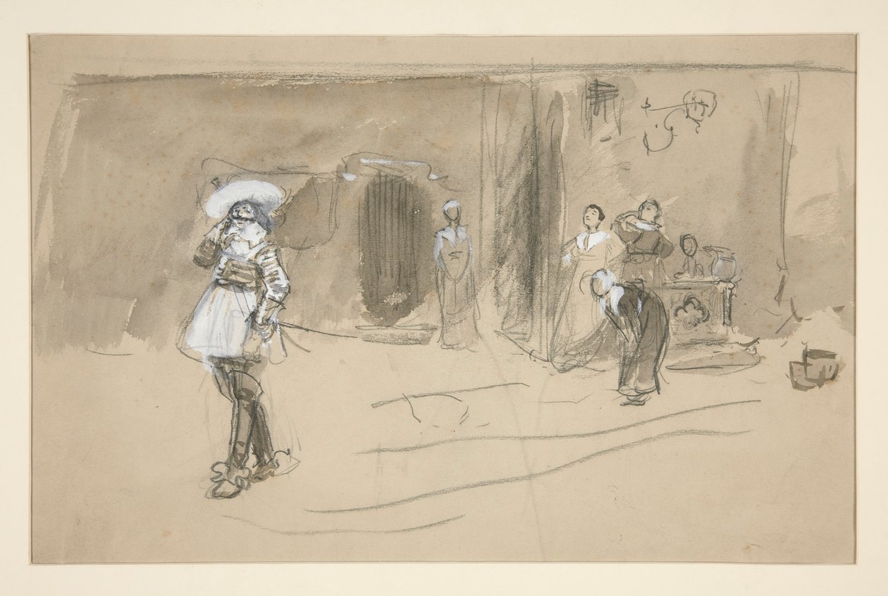 Edwin Austin Abbey Esquisse pour une illustration de Selections from the Poetry de Robert Herrick