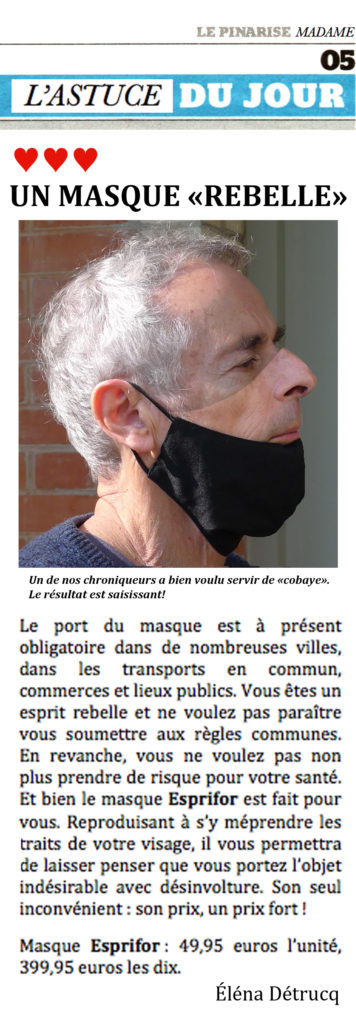 Un masque rebelle © Philippe Mignon