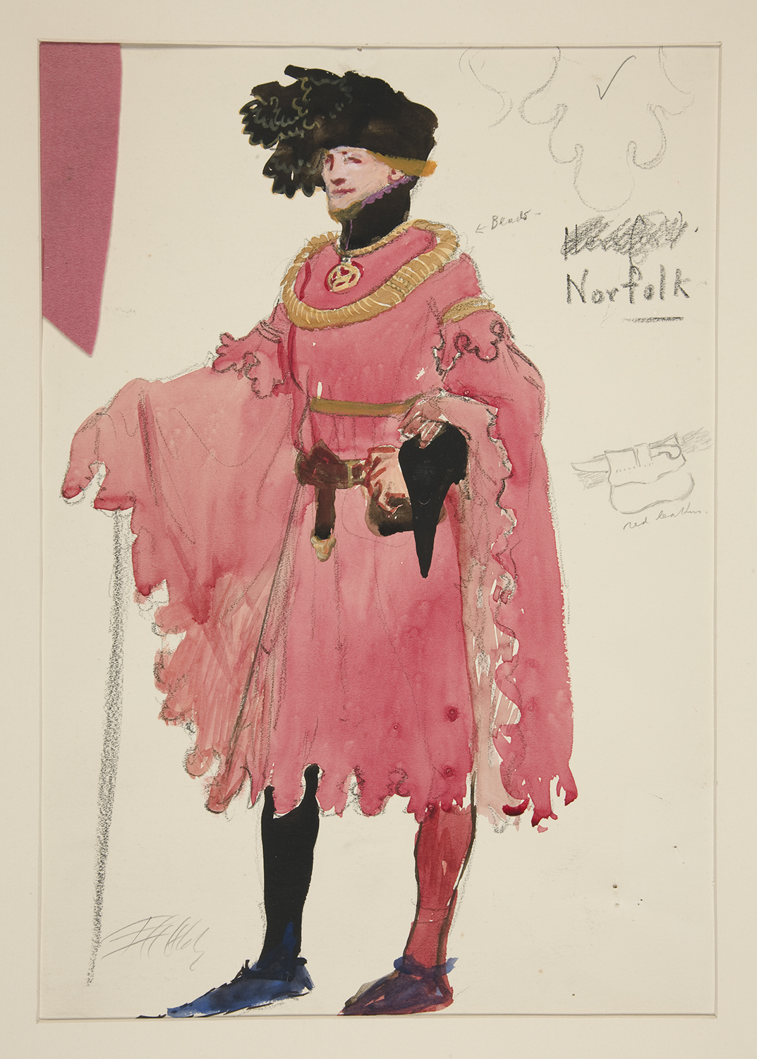Richard II / Henry Irving / dessin des costumes: Edwin Abbey
