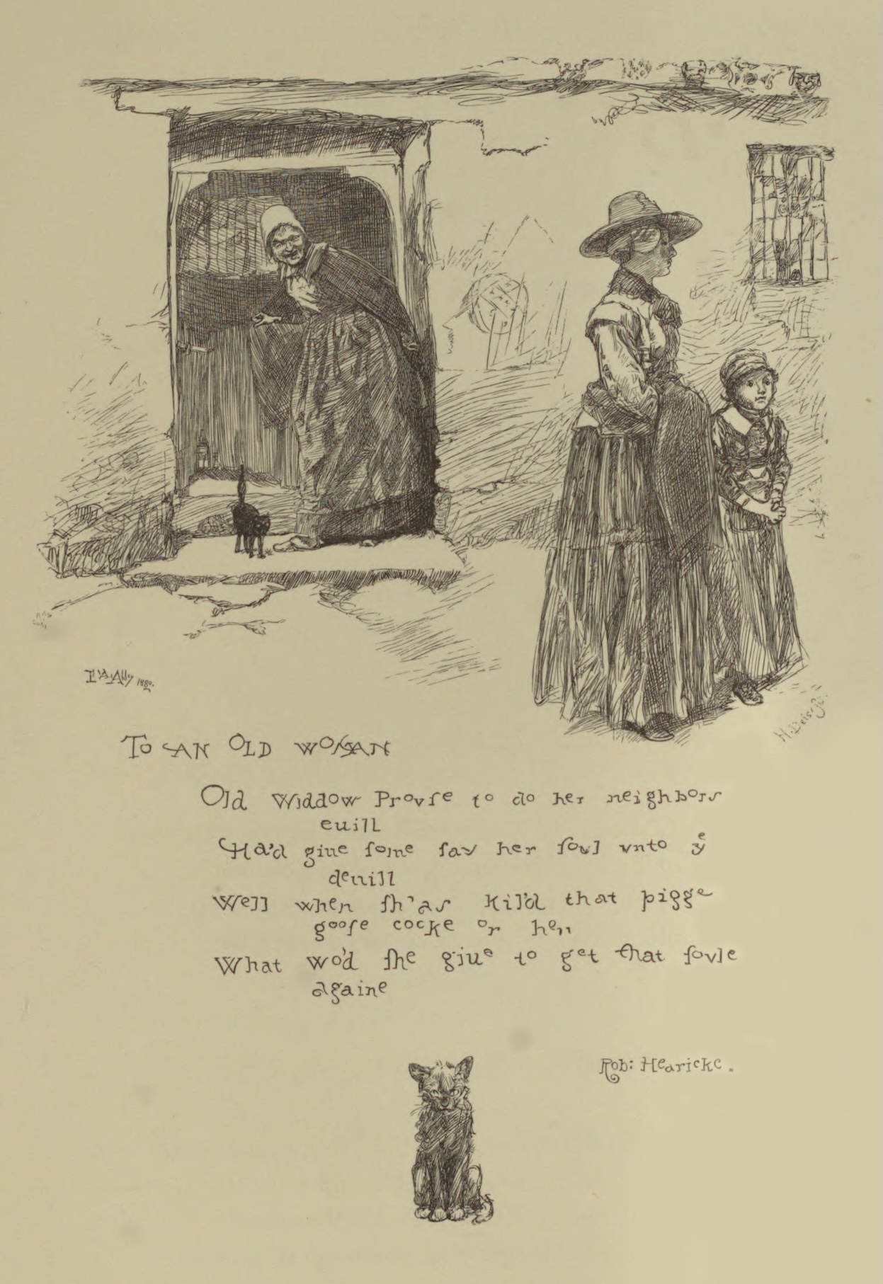 Edwin Austin Abbey. Illustration du livre (graveur non identifié)