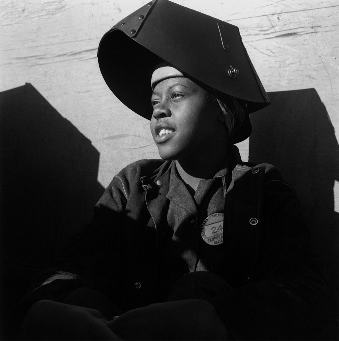 Dorothea Lange, Ouvrier de chantier naval, Richmond, Californie, 1943