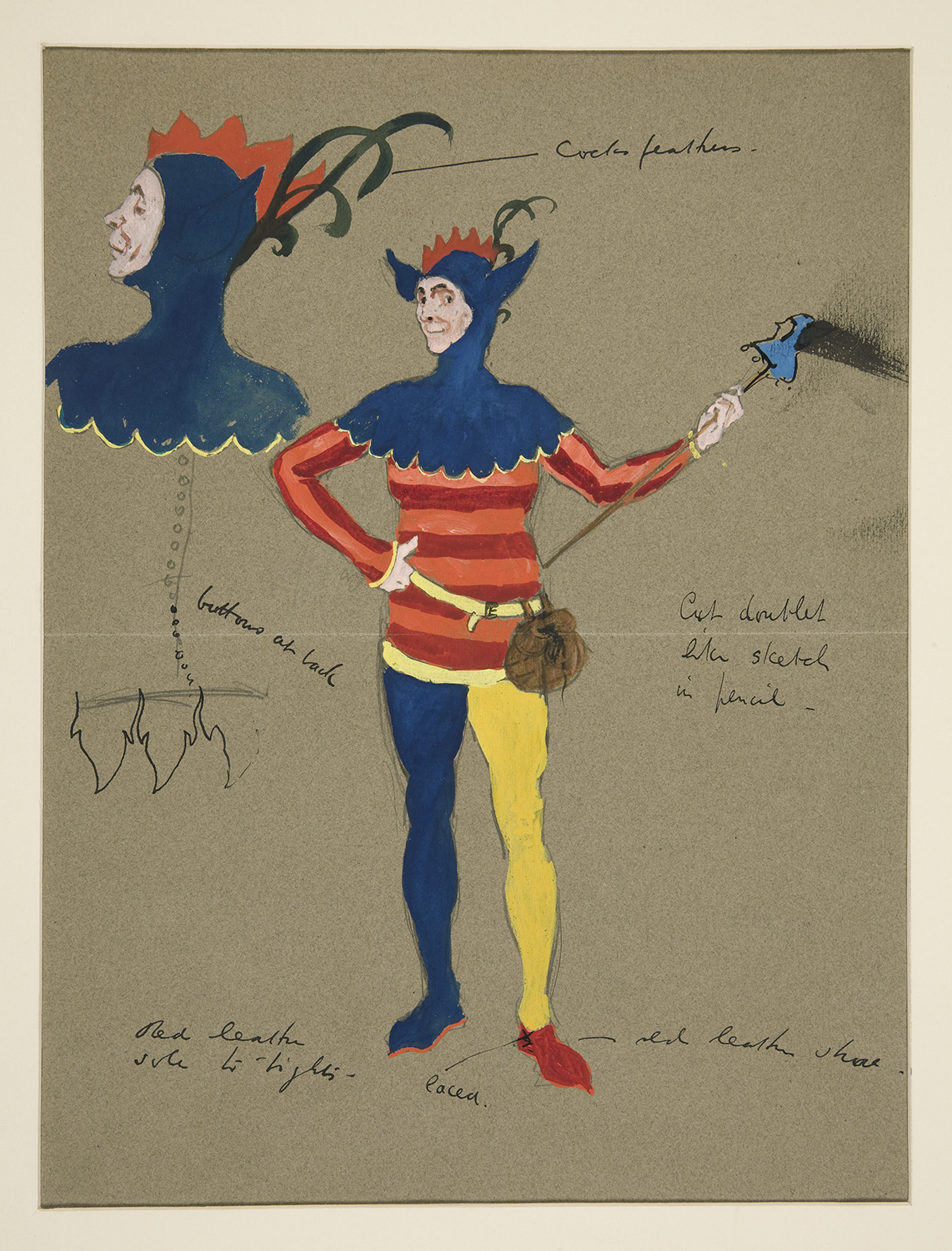 Richard II / Henry Irving / dessin des costumes: Edwin Abbey