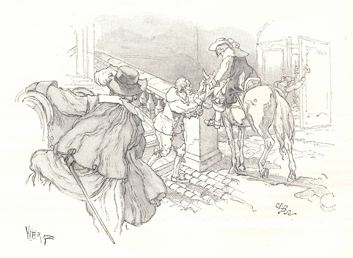 Clément-Édouard Bellenger: Le Cabaret des Trois vertus de Saint-Juirs, sur un dessin de Daniel Vierge