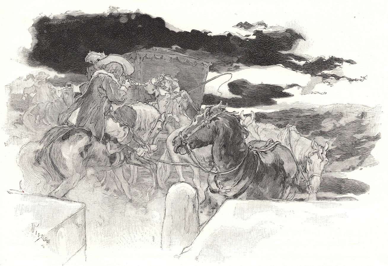 Clément-Édouard Bellenger: Le Cabaret des Trois vertus de Saint-Juirs, sur un dessin de Daniel Vierge