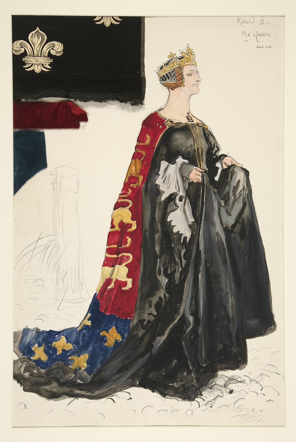 Richard II / Henry Irving / dessin des costumes: Edwin Abbey
