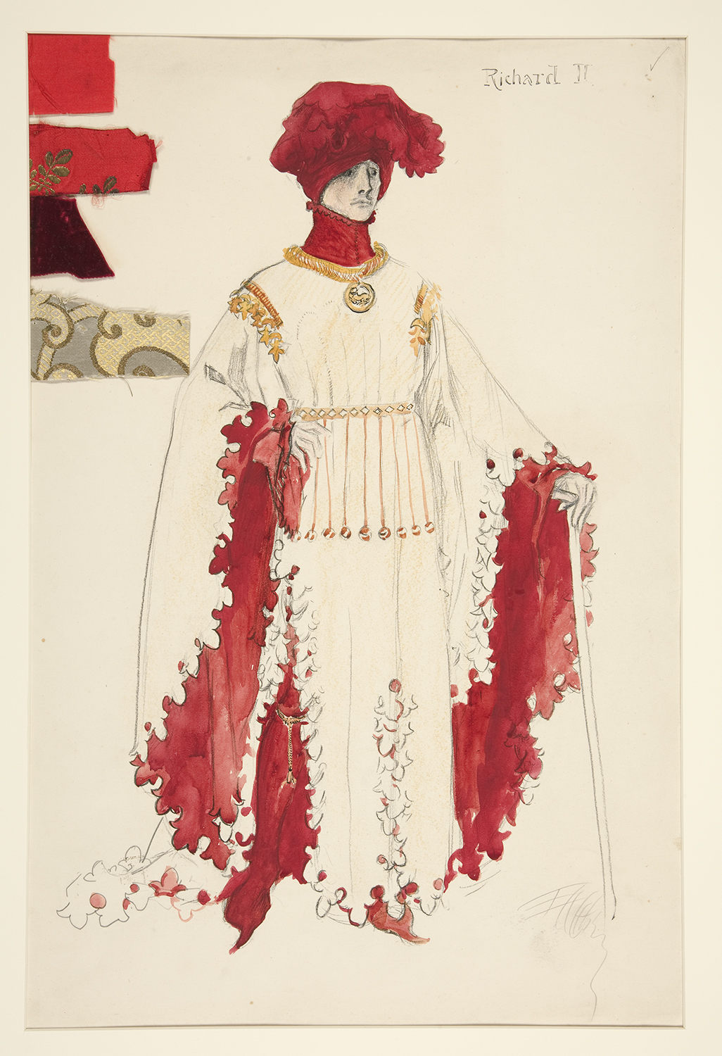Richard II / Henry Irving / dessin des costumes: Edwin Abbey