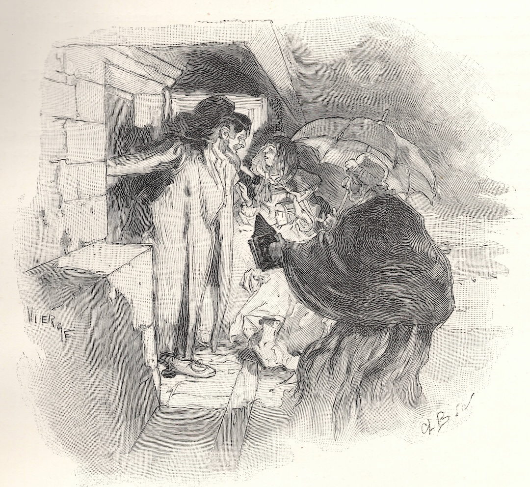Clément-Édouard Bellenger: Le Cabaret des Trois vertus de Saint-Juirs, sur un dessin de Daniel Vierge