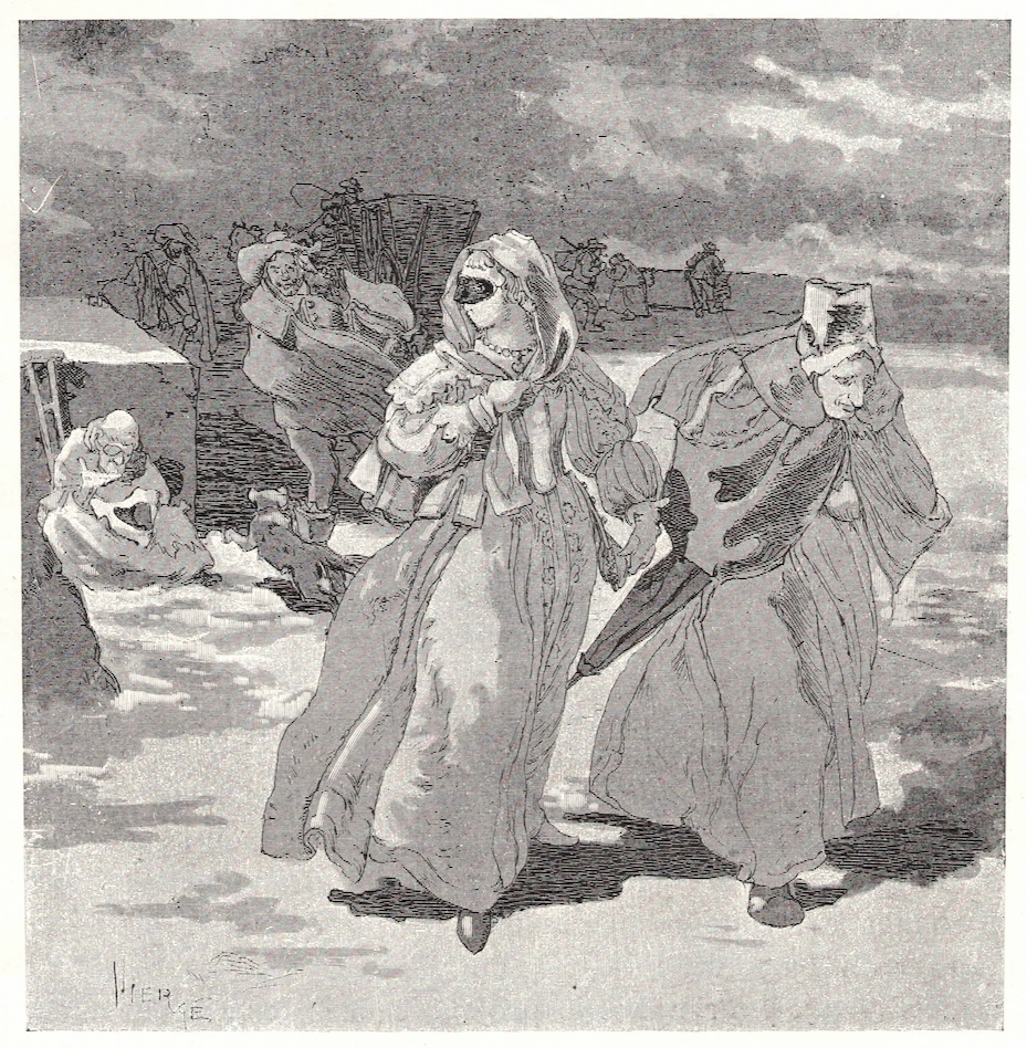 Clément-Édouard Bellenger: Le Cabaret des Trois vertus de Saint-Juirs, sur un dessin de Daniel Vierge