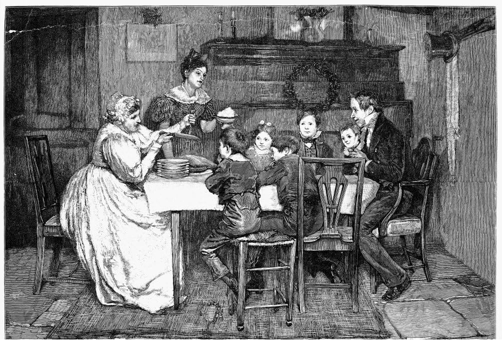 Edwin Austin Abbey. Dickens. Bob Cratchit's Christmas Carol