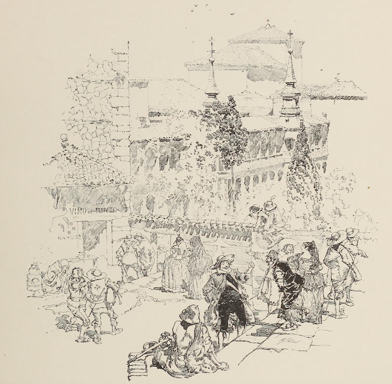 Daniel Vierge. Pablo de Ségovie: illustration