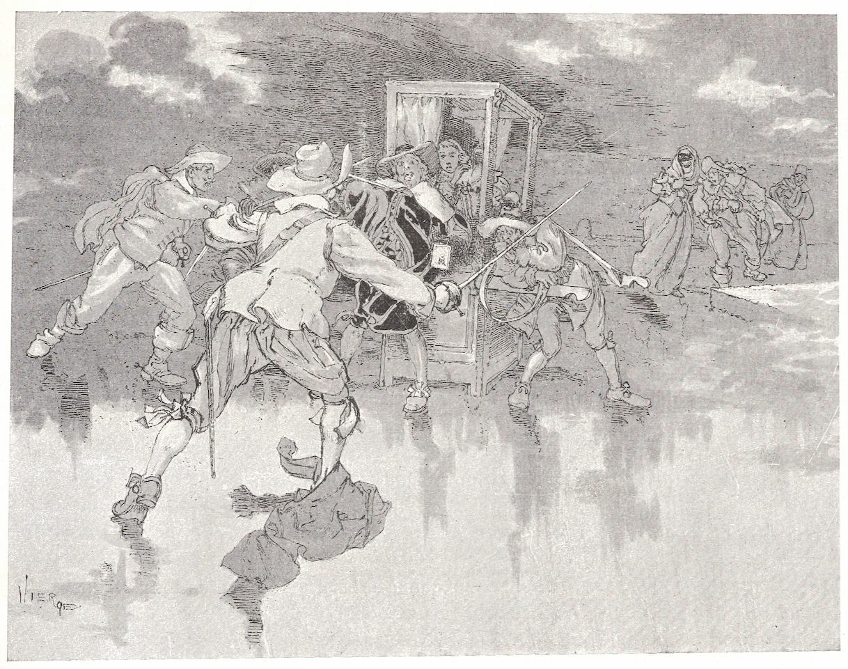 Clément-Édouard Bellenger: Le Cabaret des Trois vertus de Saint-Juirs, sur un dessin de Daniel Vierge