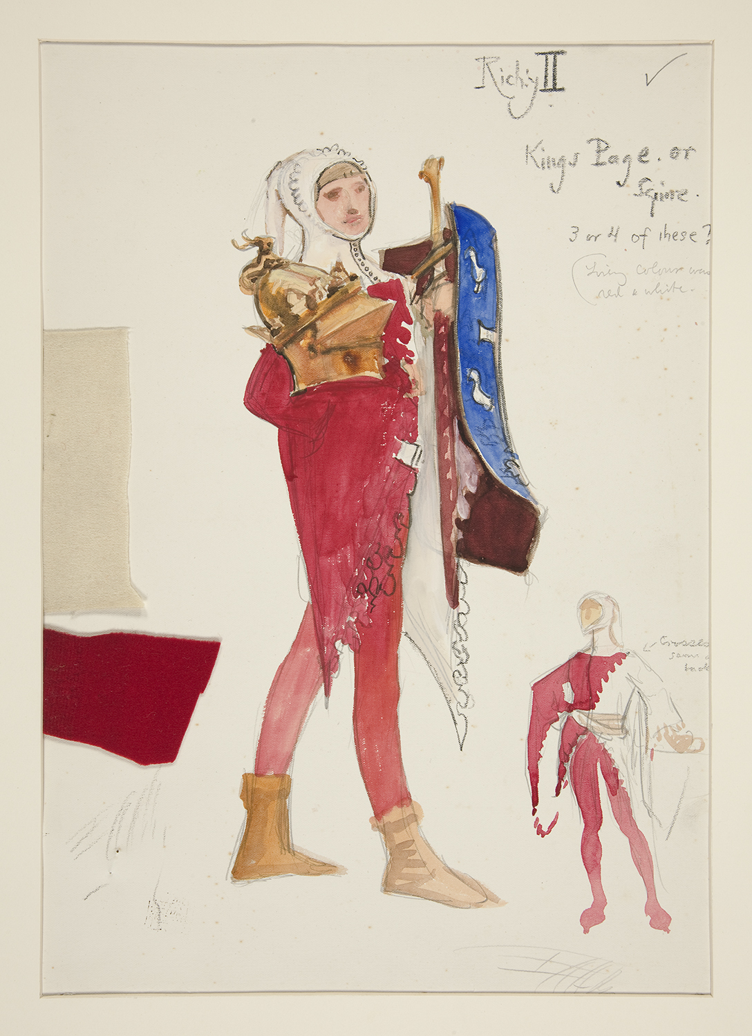 Richard II / Henry Irving / dessin des costumes: Edwin Abbey