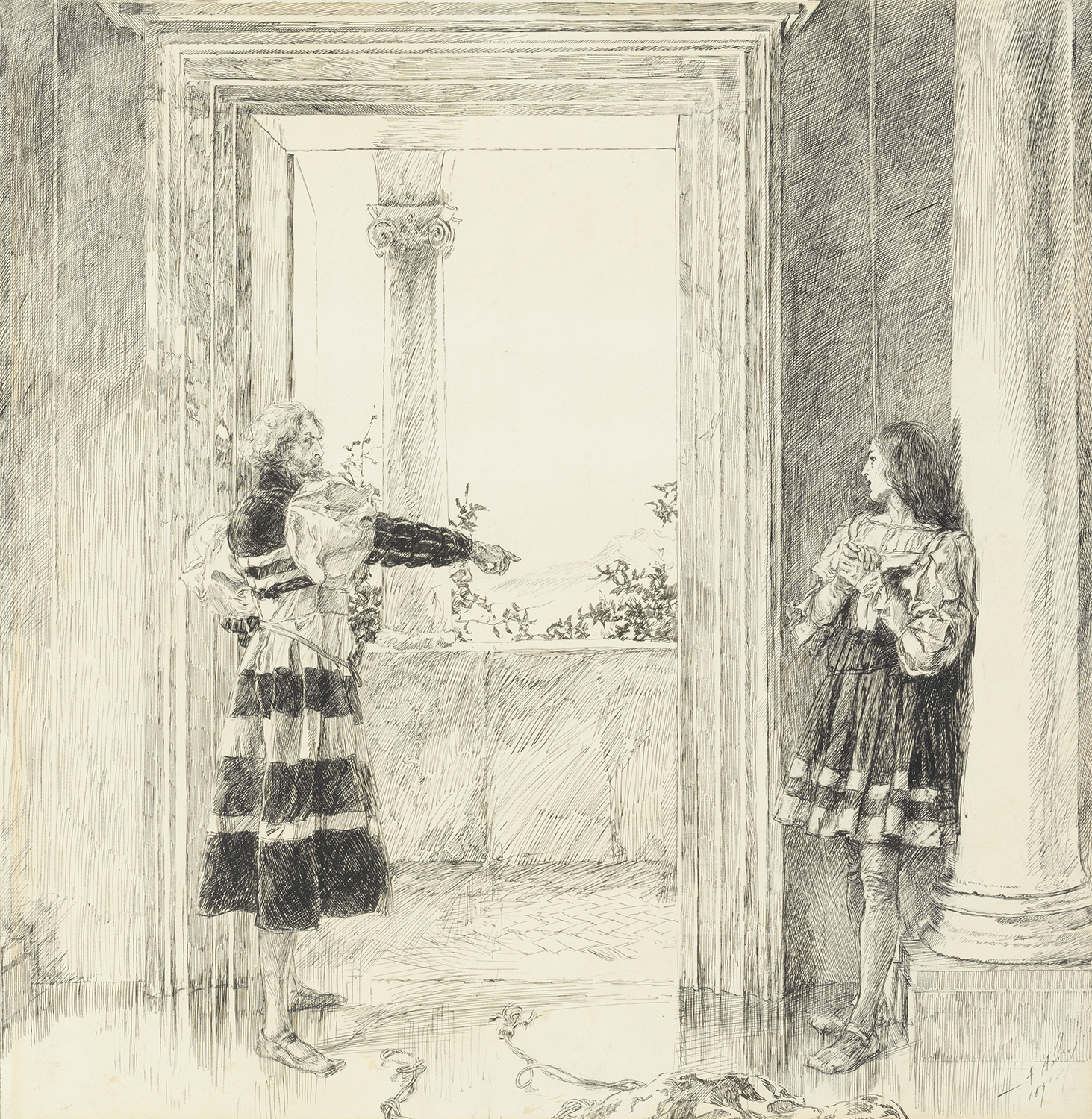 Shakespeare: Les deux gentilshommes de Vérone. Illustration de Edward Abbey
