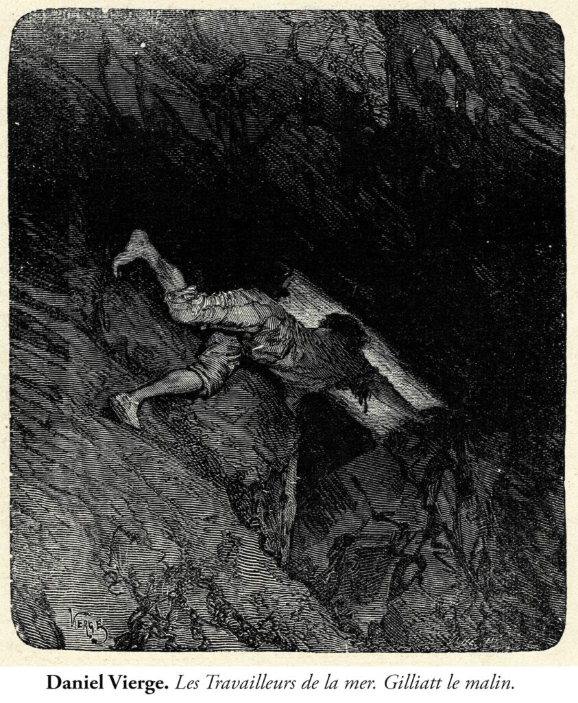 Daniel Vierge. Victor Hugo. Les Travailleurs de la Mer - Gilliatt le malin