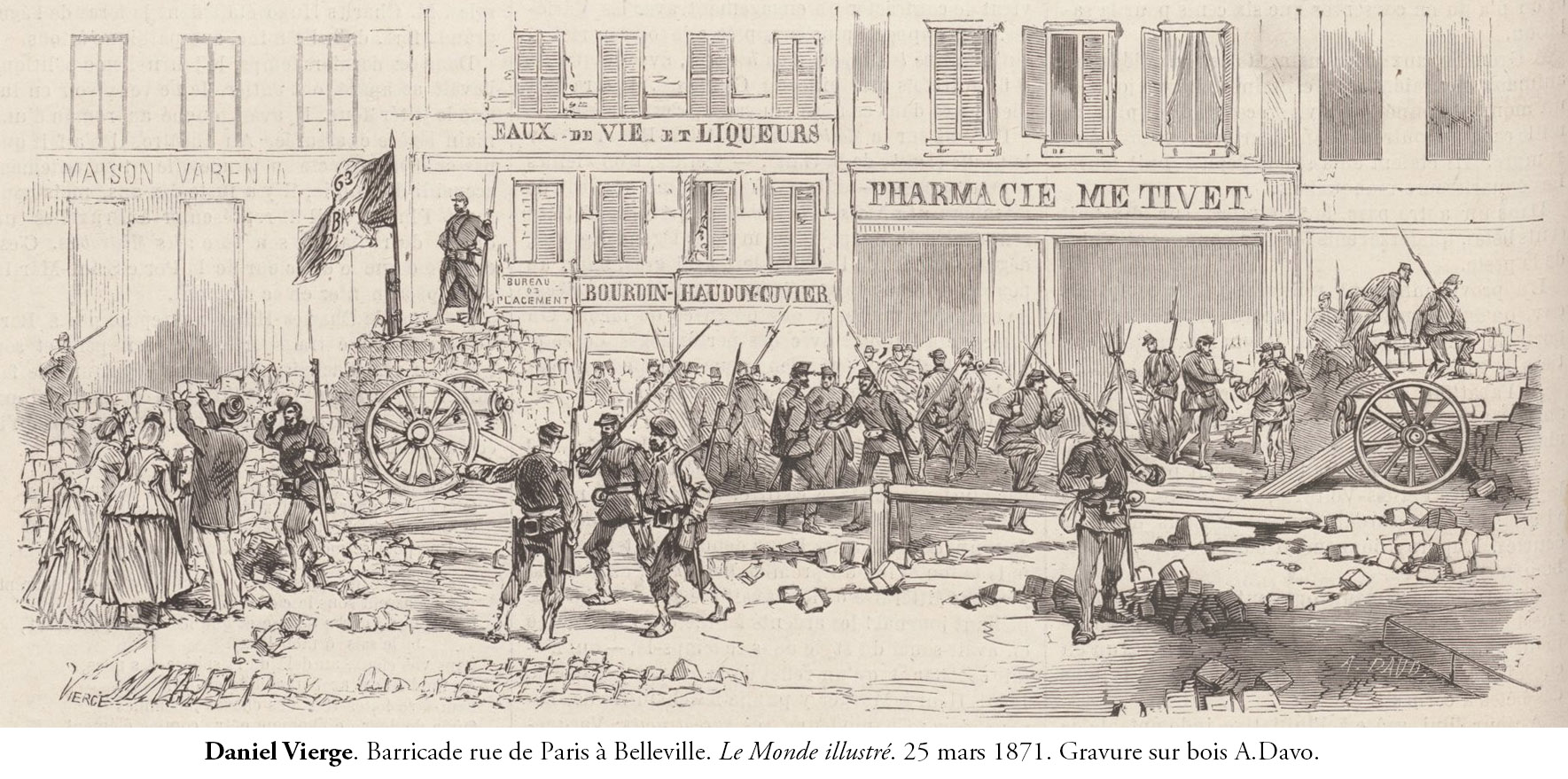 Daniel Vierge. Le Monde illustré. 25 mars 1871