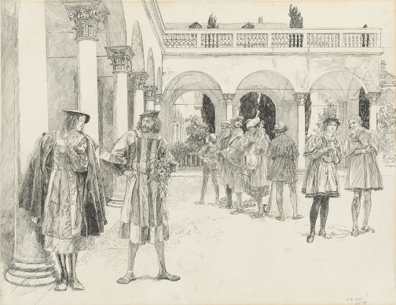 Shakespeare: Les deux gentilshommes de Vérone. Illustration de Edward Abbey