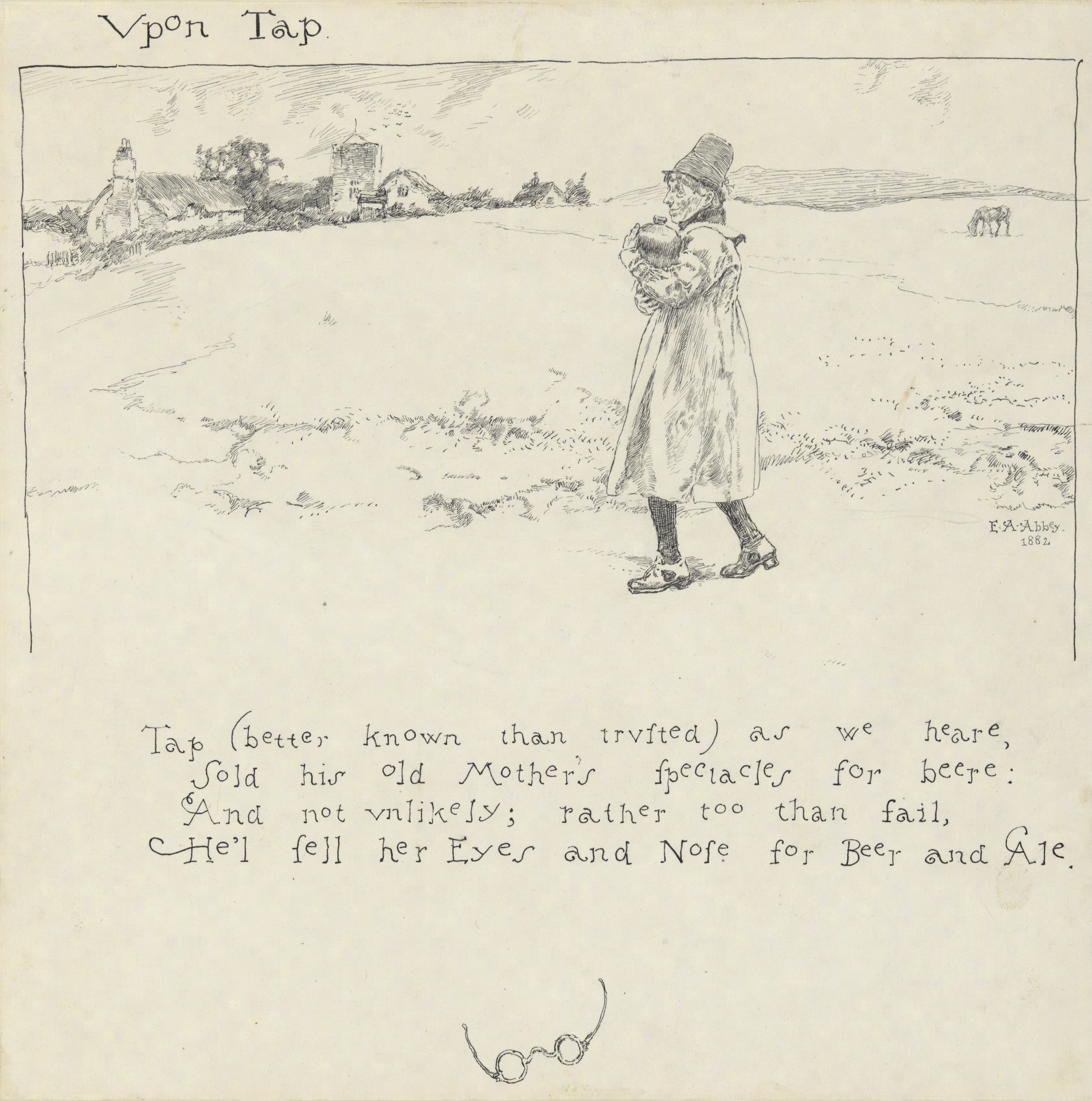 Edwin Austin Abbey. Dessin pour Robert Herrick
