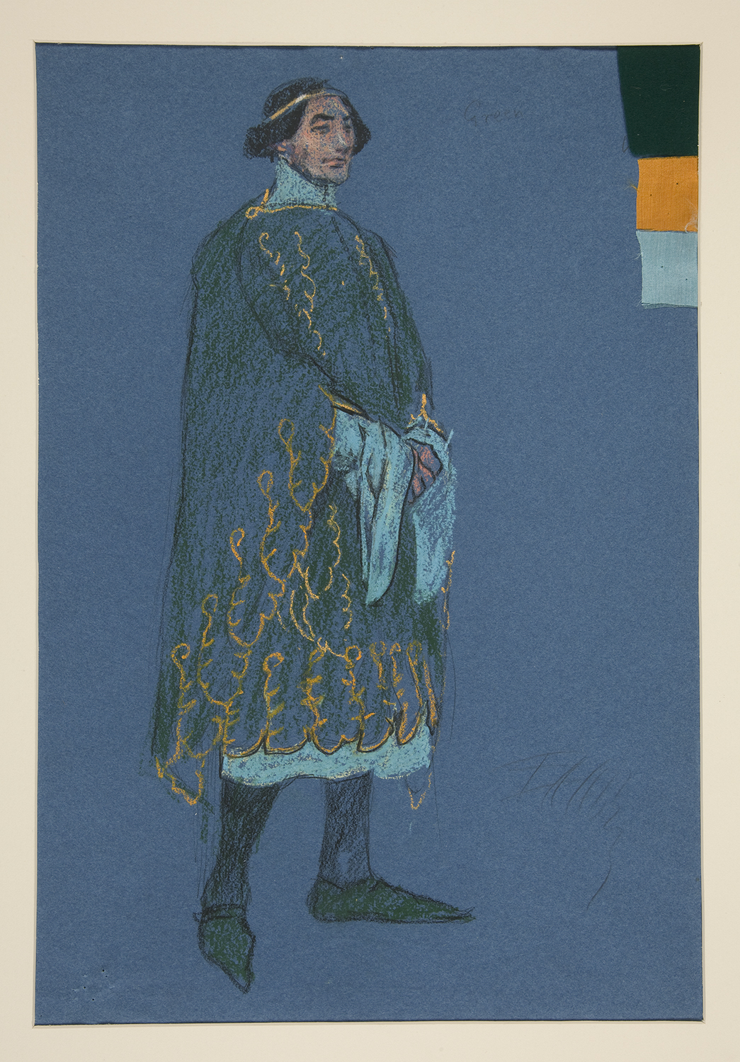 Richard II / Henry Irving / dessin des costumes: Edwin Abbey