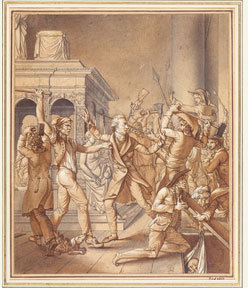 Alexandre Lenoir s’opposant aux destructeurs de Saint-Denis (1793). Paris, musée Carnavalet