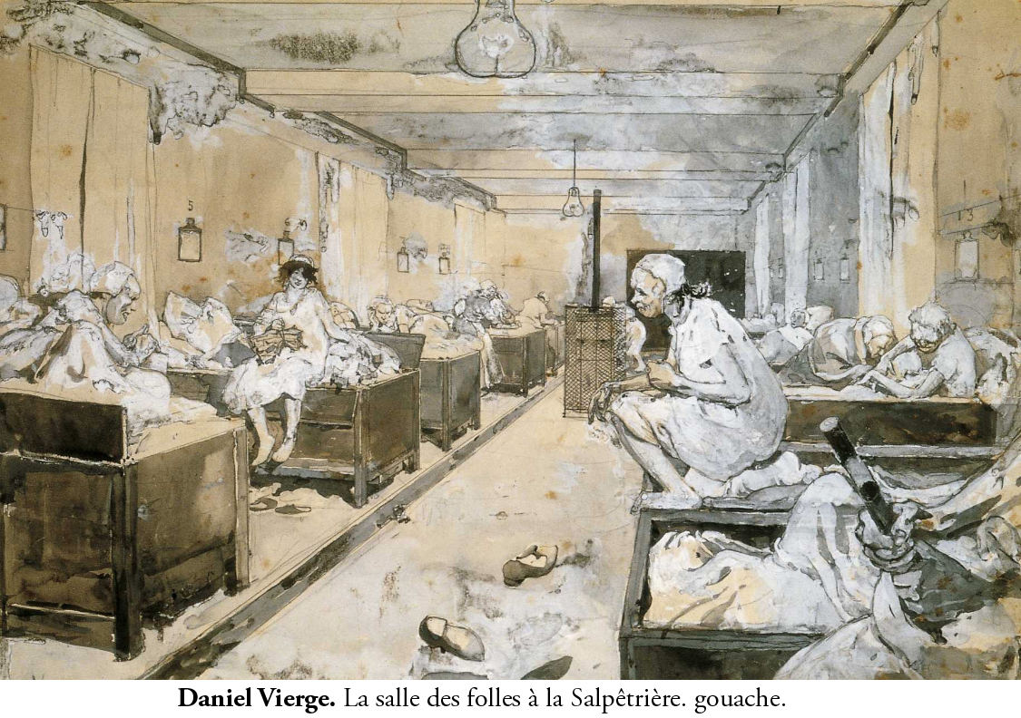 Daniel Vierge - Salpêtrière - La salle des folles