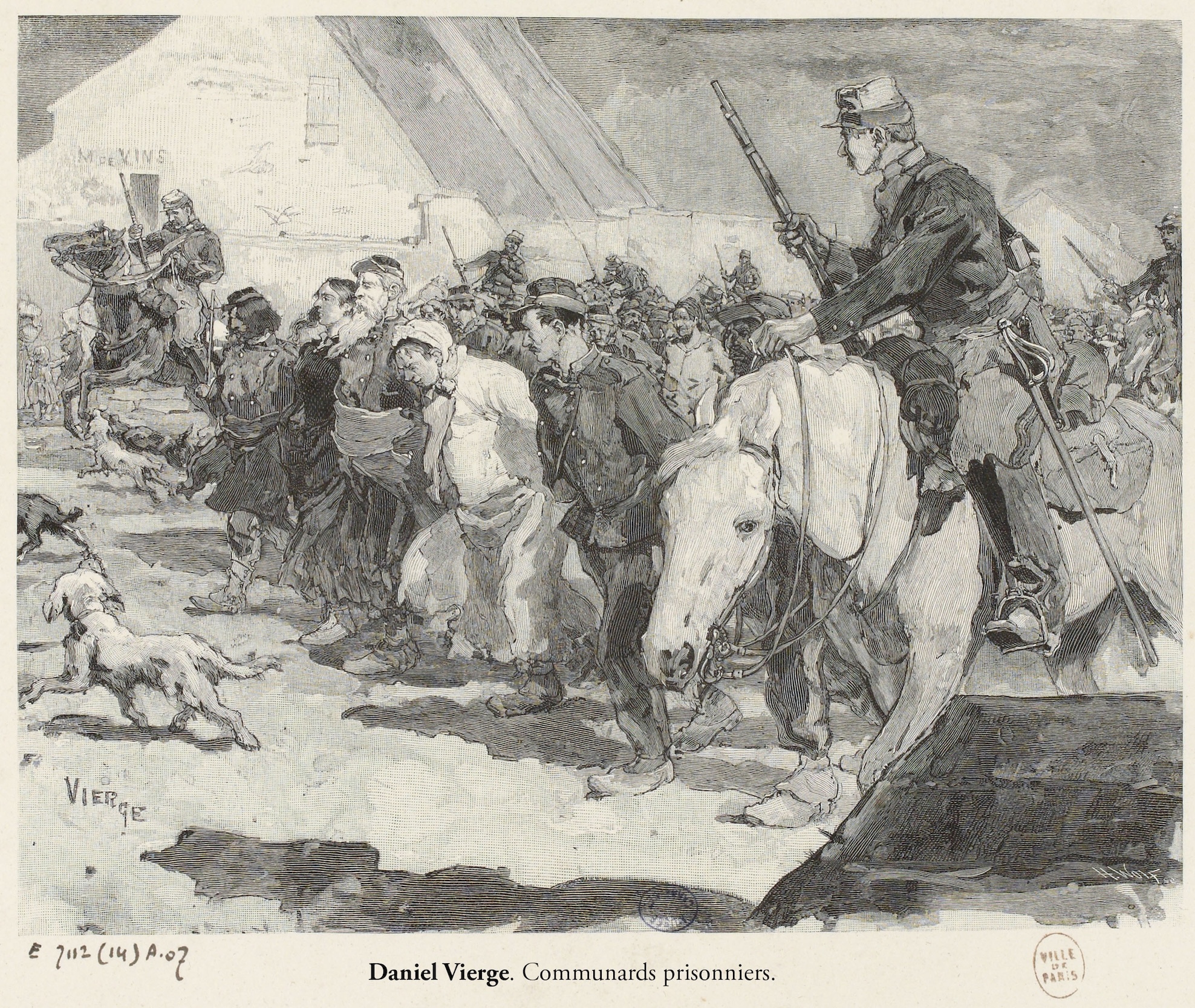Daniel Vierge. Communards prisonniers