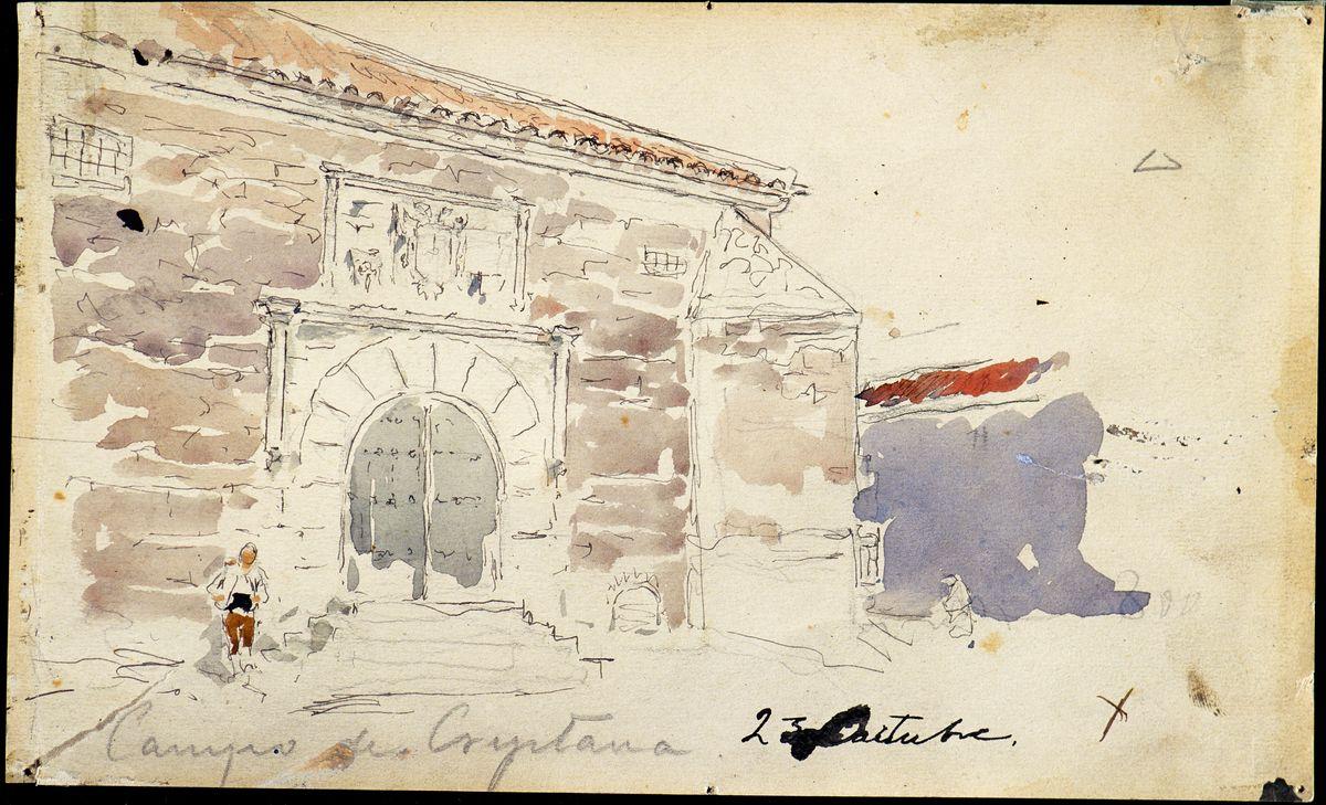 Daniel Vierge. Aquarelle de La Mancha
