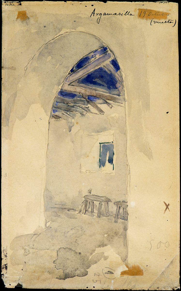 Daniel Vierge. Aquarelle de La Mancha