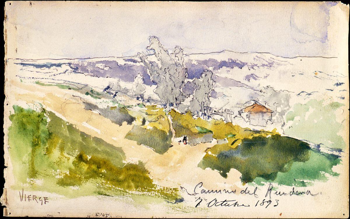 Daniel Vierge. Aquarelle de La Mancha