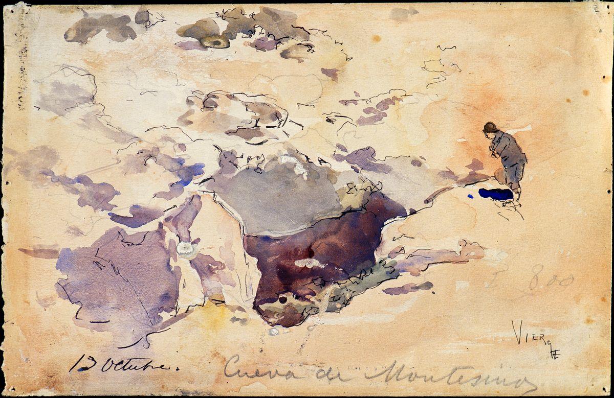 Daniel Vierge. Aquarelle de La Mancha