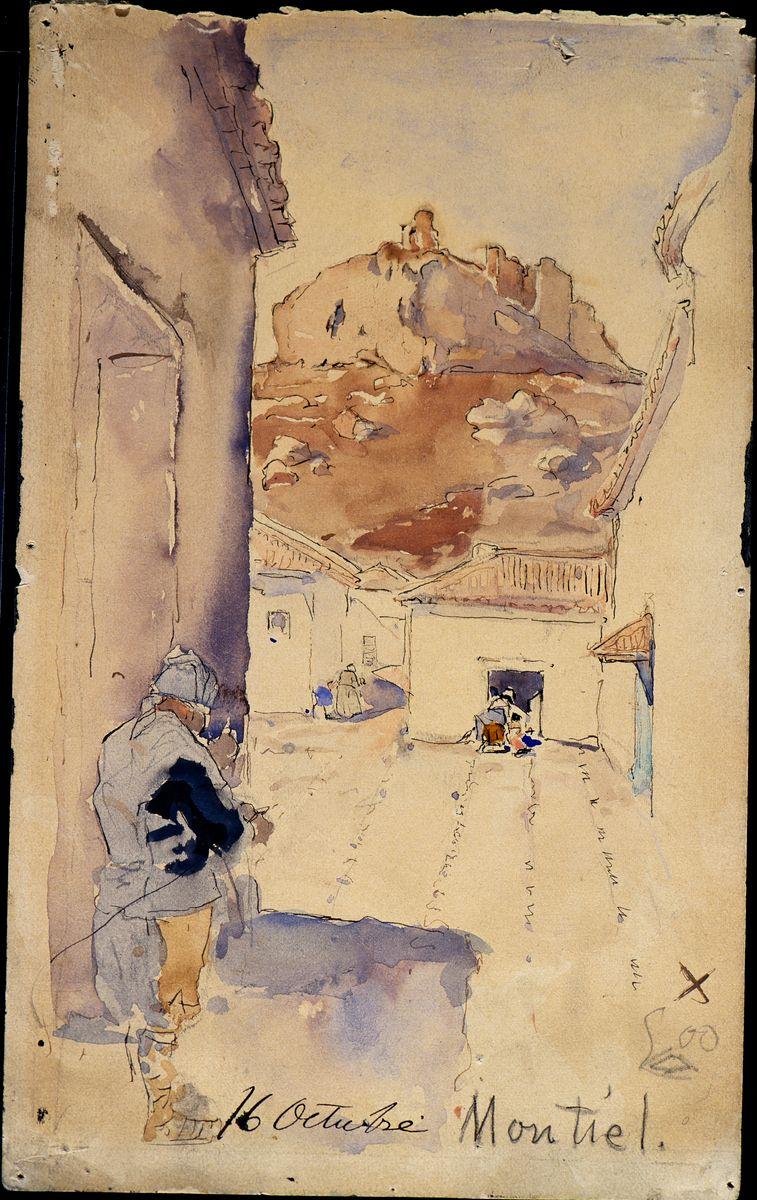 Daniel Vierge. Aquarelle de La Mancha