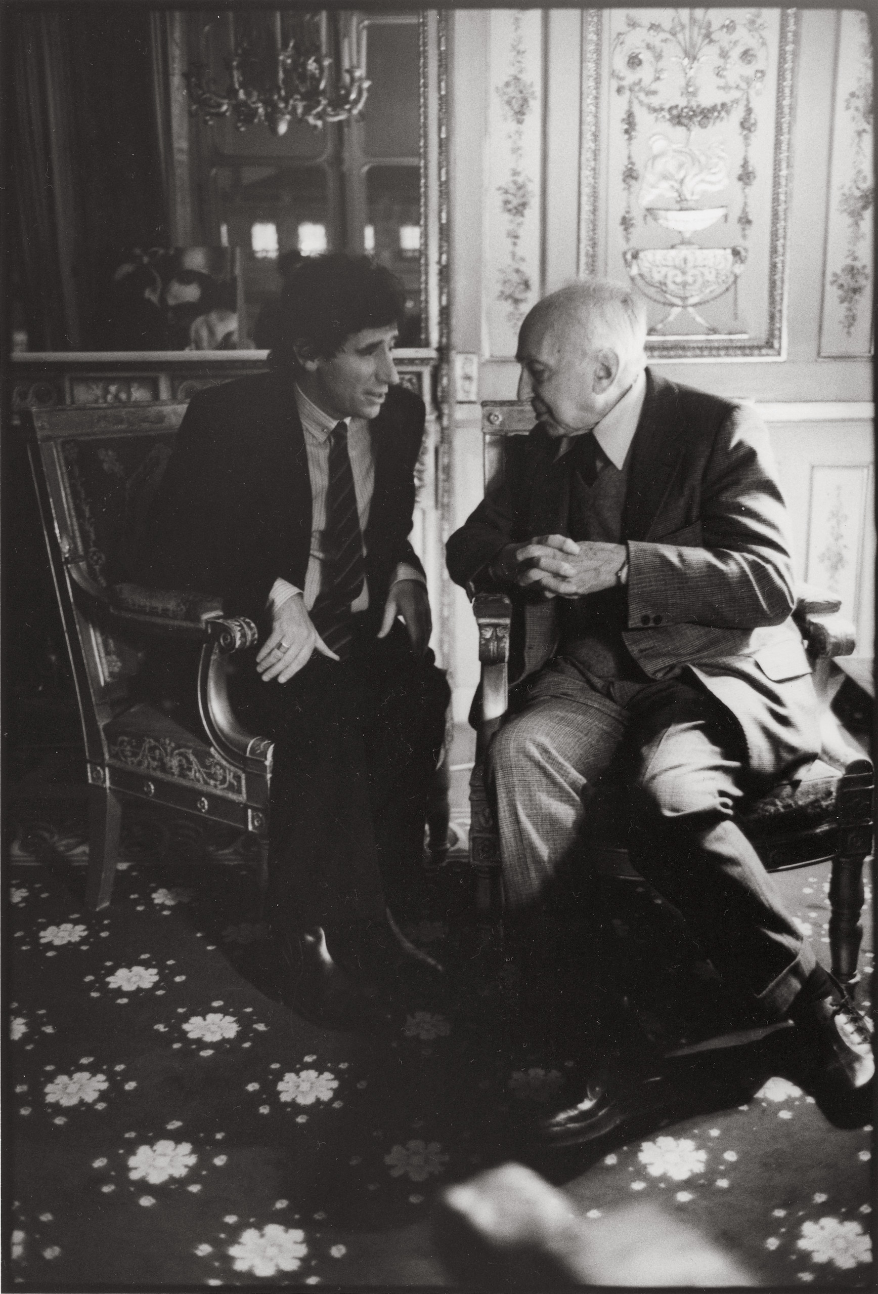 André Kertész et Jack Lang (1982) © Gilles Walusinski