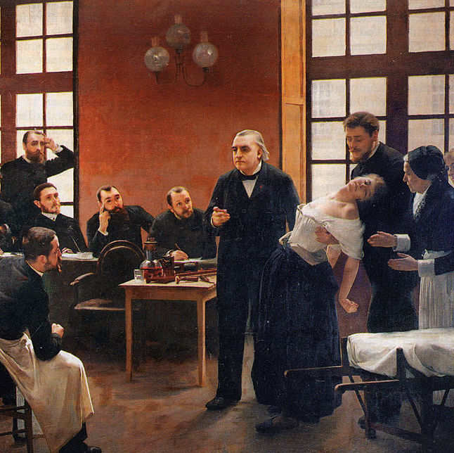 André Brouillet - Le Dr Charcot à la Salpêtrière (1887) - détail
