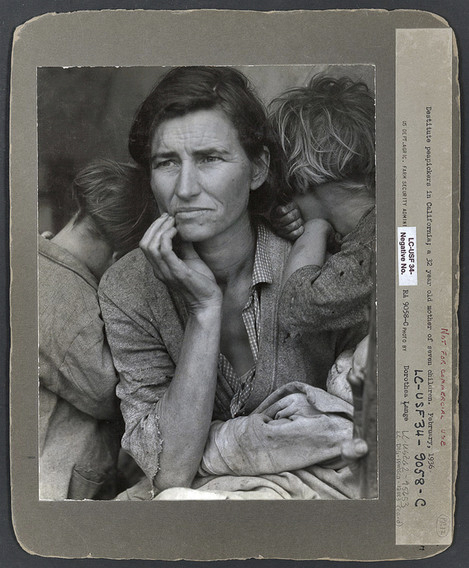 Mère migrante, photo Dorothea Lange, 1936