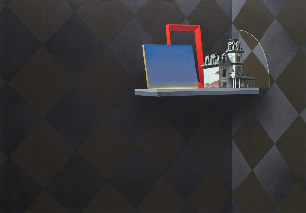 Sépànd Danesh, Crépuscule, 2015. Acrylique et spray sur toile, 140 x 200 cm, Courtesy de l’artiste, Backslash