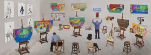 David Hockney, “Inside It Opens Up As Well” 2018. © David Hockney - assisted by Jonathan Wilkinson / Courtesy Galerie Lelong & Co. Photo : Richard Schmidt