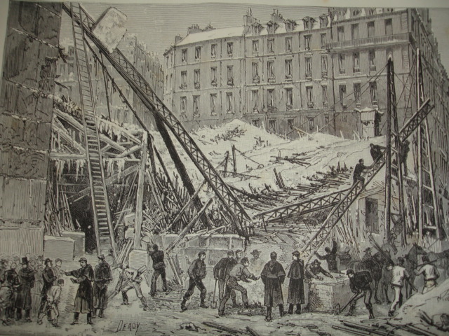 Effondrement du marché Saint-Martin en 1879