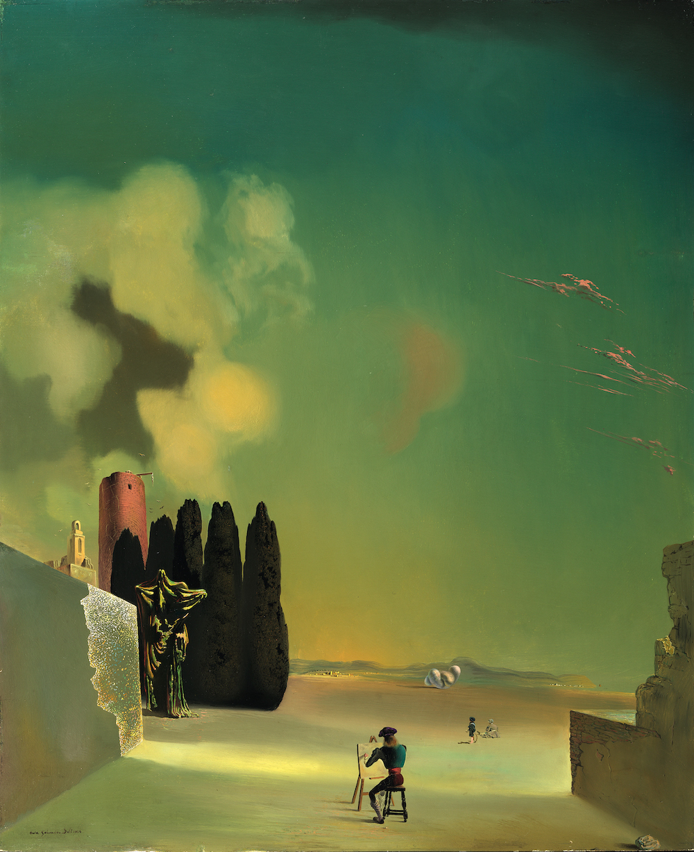 Salvador Dalí, Eléments énigmatiques dans un paysage, 1934