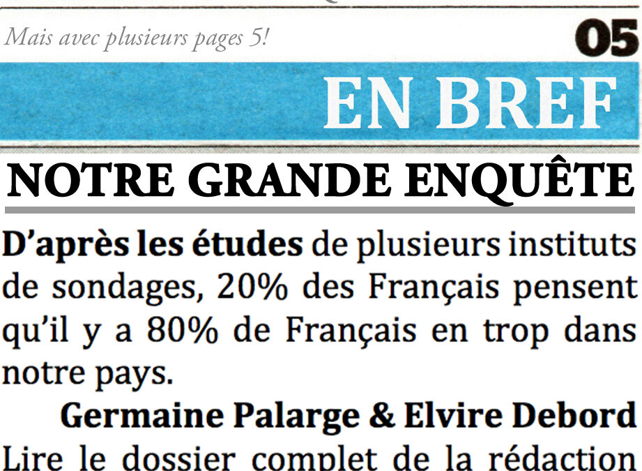 80% de Français en trop