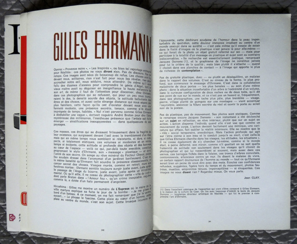 Gilles Ehrmann, dans Techniques photographiques