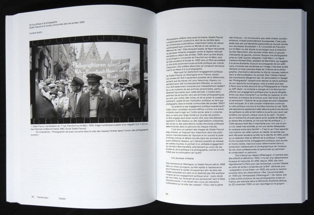 Lorraine Audric, “De la politique à la photographie, Gisèle Freund et le monde communiste dans les années 30”, Transbordeur nº4