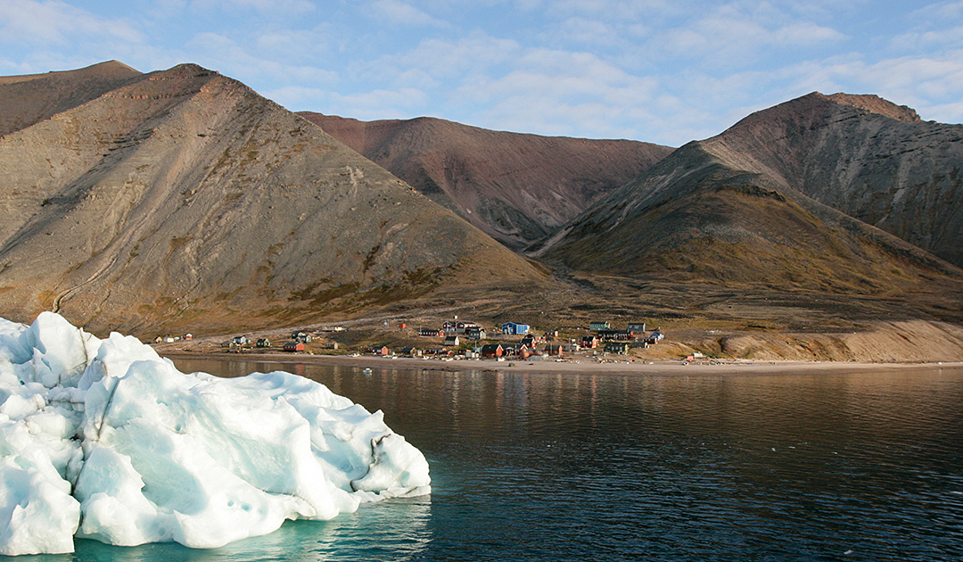 Le lieu du drame botuliste, Siorapaluk au Groenland