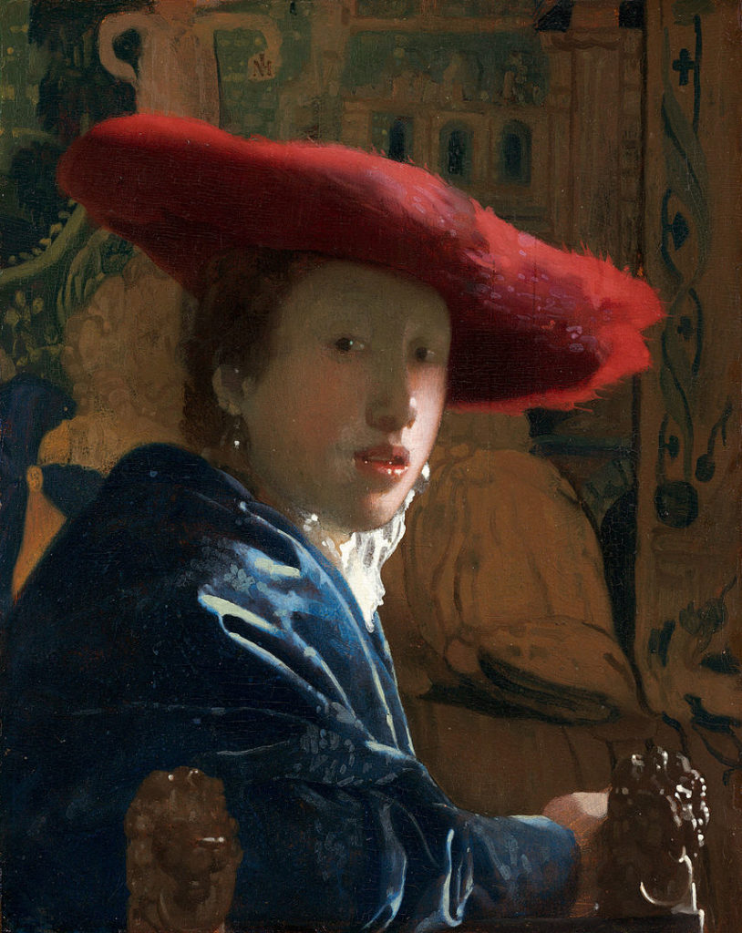 La fille au chapeau rouge, Johannes Vermeer. National Gallery of Art, Washington