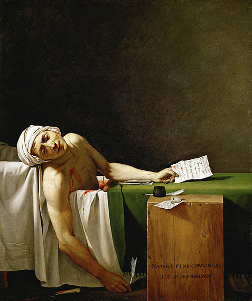 Jacques-Louis David, La mort de Marat (1793)