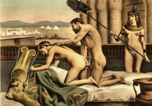 Représentation des amours d'Hadrien et Antinoüs, par Paul Avril.