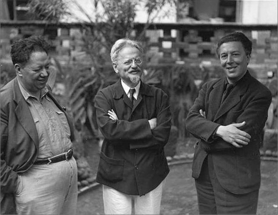 Diego Rivera, Trotsky, André Breton, 1938 © Archivo Manuel Álvarez Bravo, S.C.