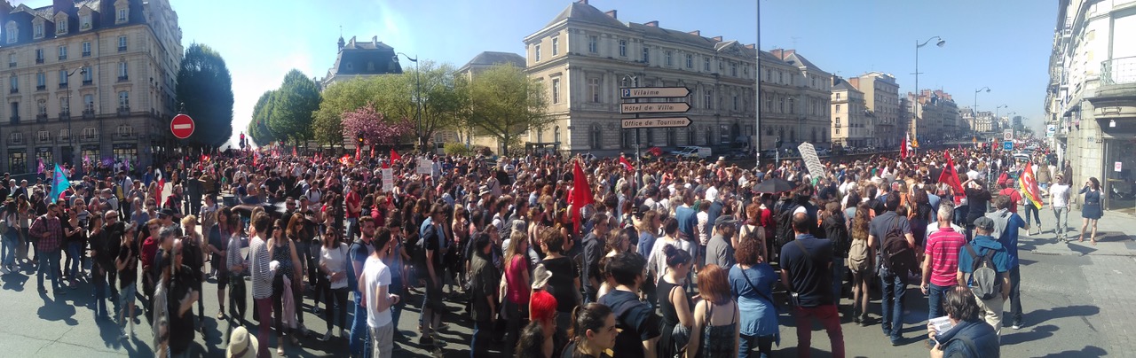 Manifestation à Rennes le 19 avril 2018 © André Belo